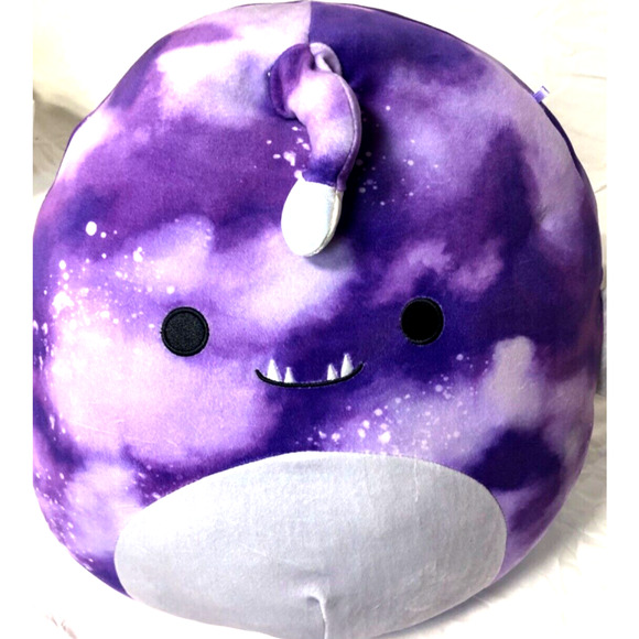 Squishmallow 11" Easton Lantern Anglerfish 1379 Soft Purple Sea Splash Plush NWT - Picture 6 of 9